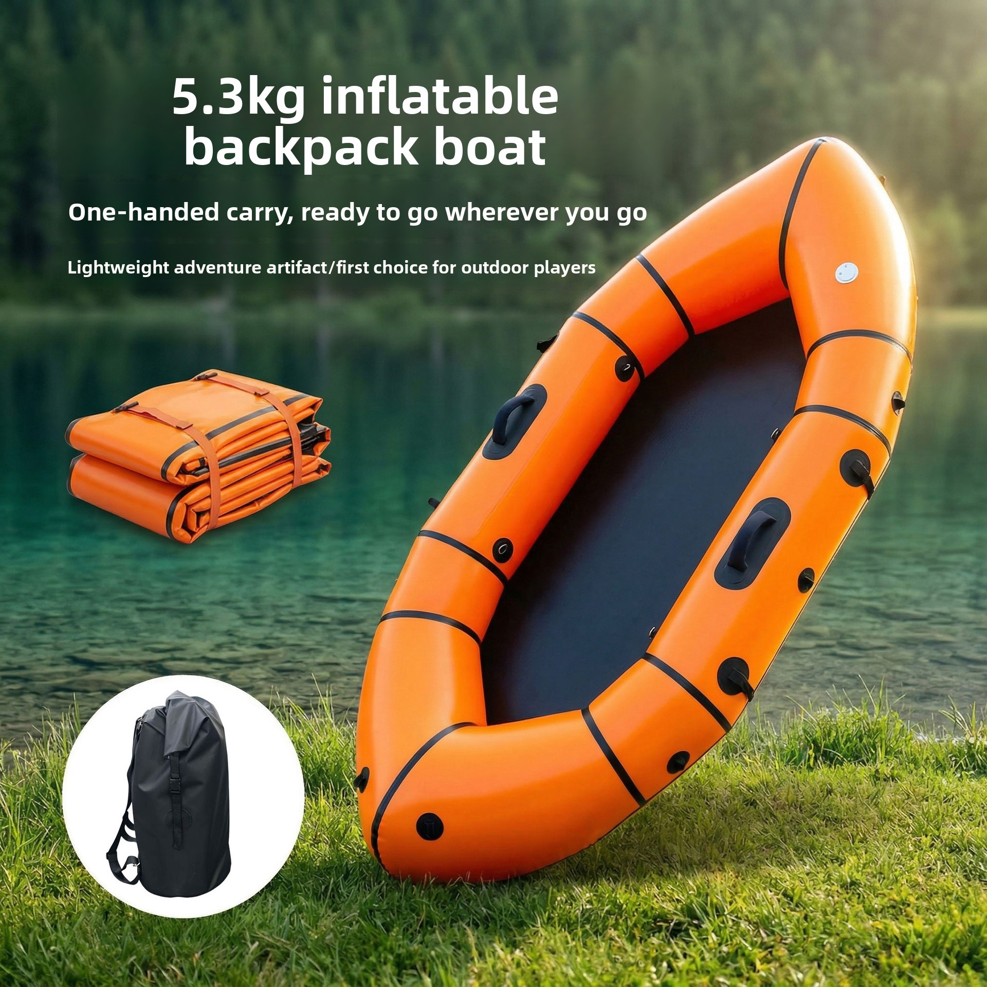 Inflatable Backpack Boat Singl – Fishing Boat Inflatable Bewertung und Preis