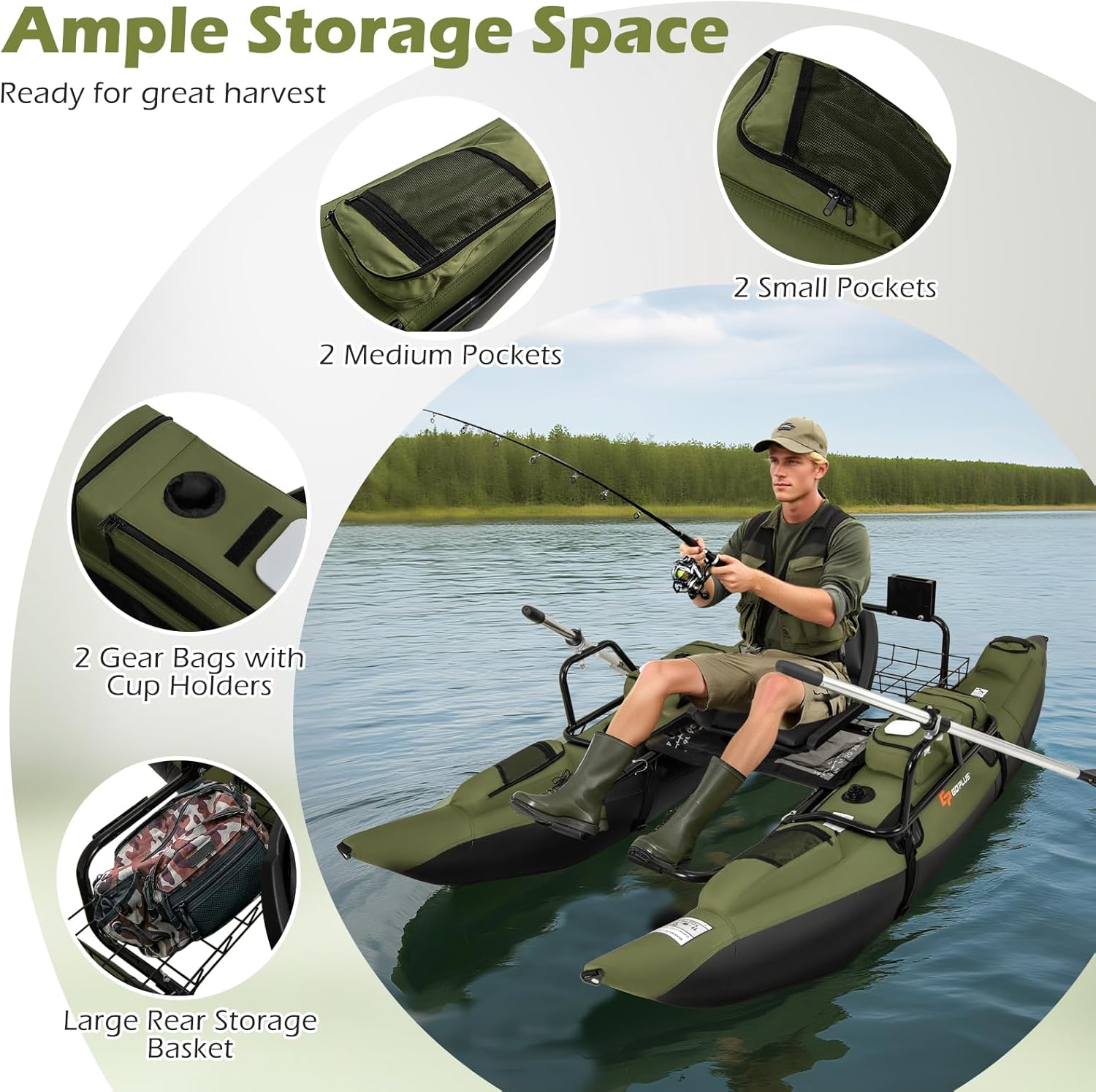 Adult Inflatable Belly Boat wi – Fishing Boat Seat Bewertung und Preis
