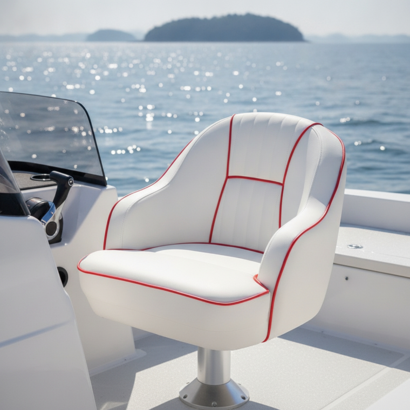 Pilot's Boat Seat Padded Helm  – Fishing Boat Seat Bewertung und Preis