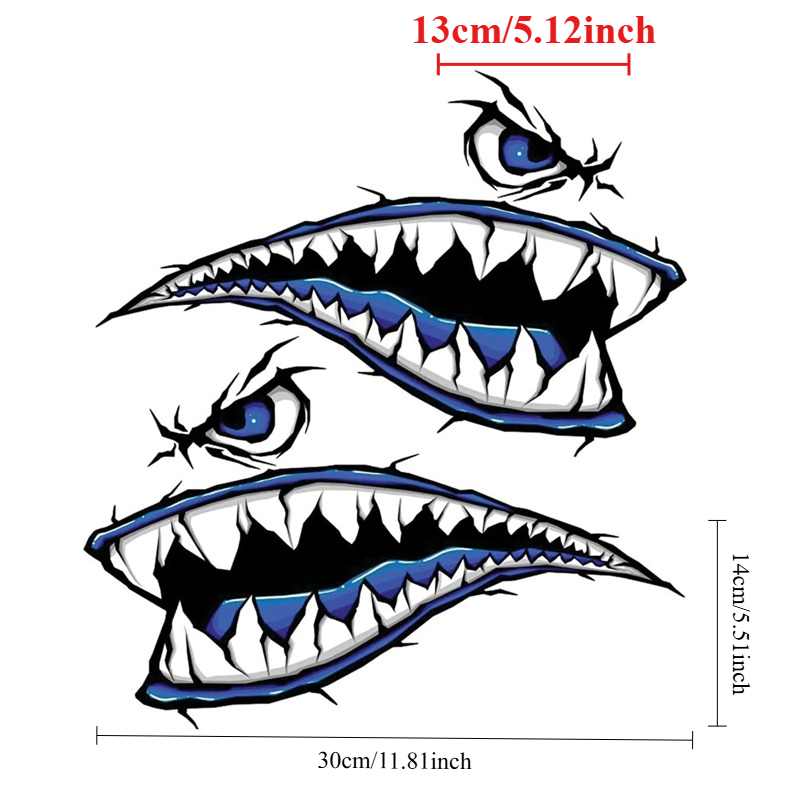 2PCS Shark Teeth Mouth Boat St – Fishing Boat Anchor Bewertung und Preis