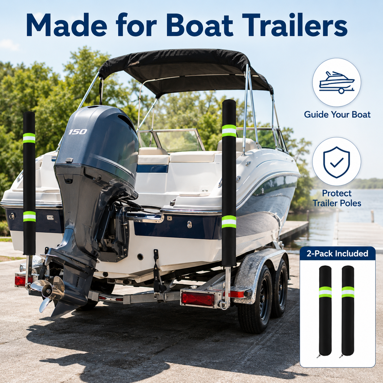 2Pcs Boat Trailer Guide Pole C – Fishing Boat Cover Bewertung und Preis